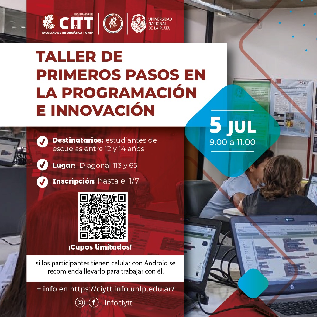 En este momento estás viendo Taller de Primeros Pasos en la Programación e Innovación